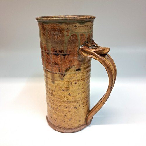 Click to view detail for #231126 Beer Stein Tan/Moss $22